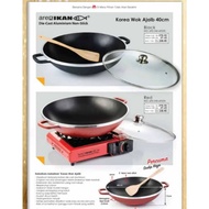 Korean Magic Wok 40cm & Korean Wok 32cm (BLACK only)