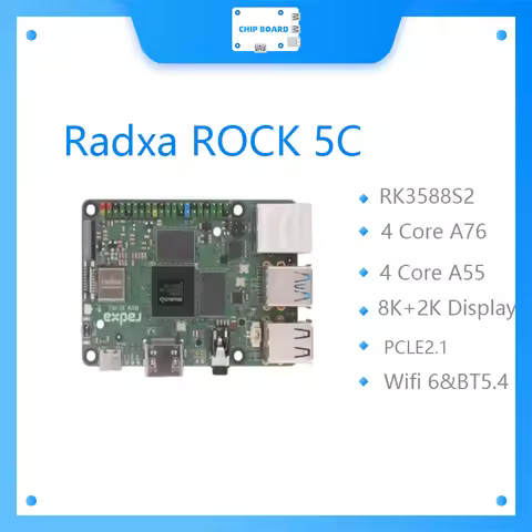 Radxa ROCK 5C Rock pi 5C lite RK3588S2/RK3582 Wifi 6 & BT 5