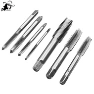 LISHU 7pcs Male Thread Tap Set Metal Meters Drill Bit M3 M4 M5 M6 M8 M10 M12 Metric Impact Thread Pl