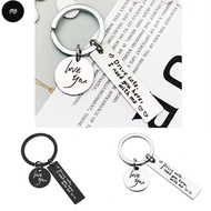 PW [Coisíní] Safe Drive Keychain Black Stainless Steel Keychain Drive Safe I Need You Here With Birt