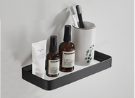 全城熱賣 - 浴室免打孔玻璃置物架（黑色35CM）