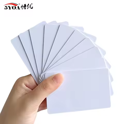 5YOA 100pcs/Lot RFID Card 13.56Mhz IC Cards M1 MF S50 Classic ISO14443A 1K Proximity Smart 0.8mm For