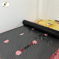 พลาสติกคลุมดิน 1.0ม.x400หลา(360ม) เจาะรูคู่ 2แถว ผ้ายางคลุมดิน ผ้ายางคลุมวัชพืช ผ้ายางคลุมแปลงผัก