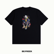 BEFREEK เสื้อยืดสกรีนลาย SWAGGER SHEEP ทรงใหม่ สีดำ SWAGGER SHEEP BLACK REGULAR T-SHIRT