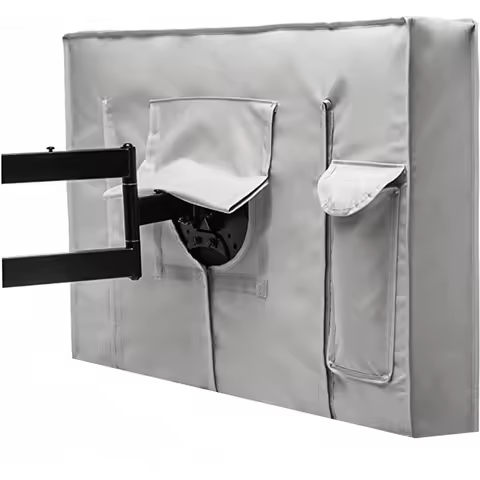 Weatherproof Dust-proof Outdoor TV Cover Beige 70" 75" 40" 46" 50" 55" 60" 65" Protect TV Screen Gar