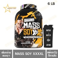 BAAM MASS SOY XXXXL 6 - 20 LB โปรตีนจากถั่วเหลืองเหมาะสำหรับคนแพ้นมวัว