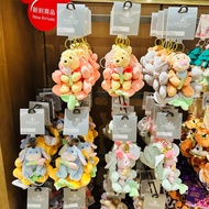 Shanghai Disney Daigou Plush Garden Pooh Tigger Piglet Eeyore Plush Doll Key Ring Pendant