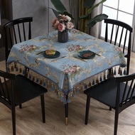 European Style Square Tablecloth Tablecloth Cover Cloth Household Square Tablecloth Square Table Clo