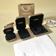 Baojia Silver Octagonal Ring Necklace Bracelet Jewelry Box BV Home Bag Box Set Jewelry Gift Box _ Bo