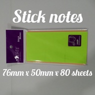 Yst online store stick notes 76mm x 50mm x 80sheets
