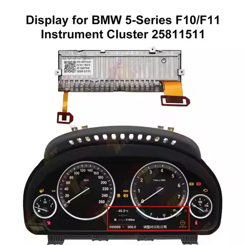 Color Dashboard LCD Displayer FOR BMW 5 Series F10 F11 2010~2013 instrument cluster 25811511