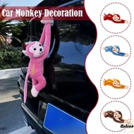 BOLSAED Car Pendant, Hanging Monkey Gibbon Quick Release Creativity Monkey Plush Toys, Car Accesorio