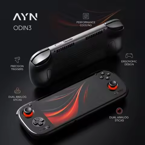AYN Odin 3 Android Handheld Game Console QLED Screen Snapdragon Processor Retro Gaming Player Portab