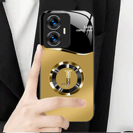 TEMU Golden Pattern Tempered Glass Phone Case For Realme /c31/c33/c35/c51/c53/c55/c61/c63/c65/c67/c7