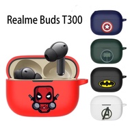 Anti-fall Silicone Cartoon Case for Realme Buds T300 Cover Protective Sleeve for Realme Buds T300 Fu