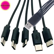 Strongaroetrtomj 1/2Pcs 20cm USB To Type-c Splitter Adapter Cable 2/3/4/5 Port USB C Splitter Cable 
