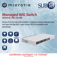 Mikrotik CRS326-4C+20G+2Q+RM L3 Managed 40G Switch with 20x 2.5 ports 4x Combo ports 2x 40Gb QSPF+ c