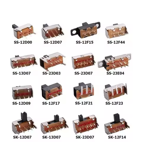 50PCS/Lot Toggle Small Micro Power Switches SS SK-12D00 23D07 12F17 12D07 12F44 12F15 12F32 22D07 12