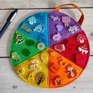 Montessori  Colors Circle children Matching game, Memory game( No Velcro) Always accompanied by adul