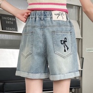 [Little Cute Baby's Wardrobe] ️/120-170cm ️ Korean Style Bow Thin Girls Shorts