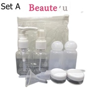 READY STOCK/Travel Bottles Travel Size Portable Sample  Containers Cosmetic Skincare Liquid Toiletri