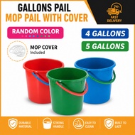 4 & 5 Gallons Plastic Pail / Mop Bucket Mop Pail / Bekas Plastik Baldi Tong Mop / Baldi / Tong Air /