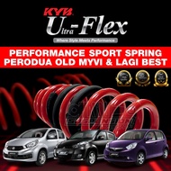 KYB U-FLEX PERODUA MYVI OLD & LAGI BEST KYB ULTRA FLEX SPORT SPRING (LOWERED SPRING) 4 PCS IN 1 BOX