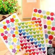 Colour Seal Sticker Star Love Circle for Planner Photo Album