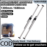 Adjustable Ratcheting Cargo Bar 1300mm-1680mm/1500mm-1900mm For 4x4 Truck Bed Pickup Rails