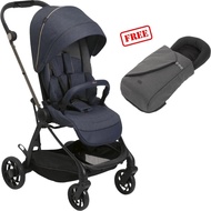 Chicco: One4Ever Lounge Stroller (Denim Shine) + FREE One4ever Snuggle Pod
