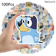 [T]100Pcs/Set Cartoon Bluey Stickers Waterproof Decal for Toys