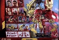 全新Hot Toys MMS462D22 MMS462 D22 Iron Man 2 Ironman Mark IV 4 with Suit-Up Gantry Marvel Diecast