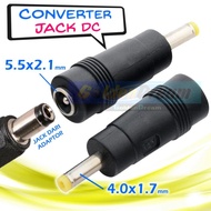 Jack Converter 5.5x2.1 to 4.0x1.7 mm DC Plug Adaptor 2.1x5.5 1.7x4.0 4.0x1.7mm 4x1.7mm Yellow
