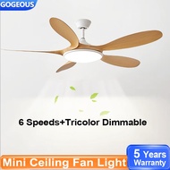 56/46 Inch Ceiling Fan With Light Modern 6 Speeds Ceiling Fan Light Cooling Fan Kipas Siling Lampu 吊