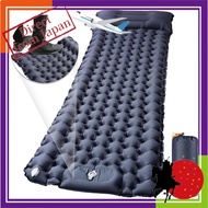 Air mat, camping mat, inflates 30 seconds, 10 cm thick, foot operated, infinitely connectable, R val