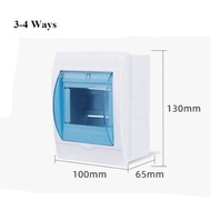 2-3/3-4/4-6/5-8/9-12 Ways Circuit Breaker Distribution Plastic Protection Box Indoor Wall Mount With