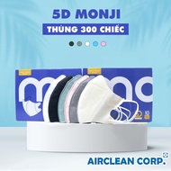 Khẩu Trang 5D Mask Monji - Thùng 300 Chiếc 3 Lớp Kháng Khuẩn