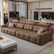 2025 New Small Apartment Genuine Leather Sofa High Back Lawrence Sofa Italian Light Luxury Genuine L