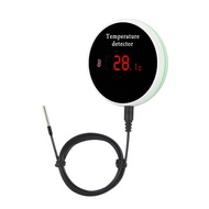 Tuya WiFi Temperature Sensor External Probe Remote Monitor Alarm Indoor Thermometer Detector Smart L