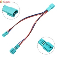 LED Y Cable For BMW F30 F31 F80 M3 7.5in Ambient Light Blue 19cm 3 Pin AC/Radio