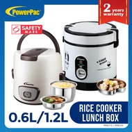 PowerPac Mini Rice Cooker,  Electirc Lunch Box 0.6L/1.2L (PPRC09/PPRC113)