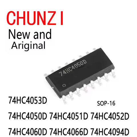 10Pcs New and Original SOP-16 74HC4053D 74HC4050D 74HC4051D 74HC4052D 74HC4060D 74HC4066D 74HC4094D 