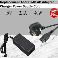 Replacement AC Adapter For Acer Chromebook C740 Charger Power Supply Cord