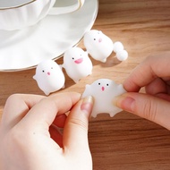 Fidget Toy Mini Squishy Toys Kawaii Plush Cat Paw Transparent Cube Stress Relief Squeeze Toy