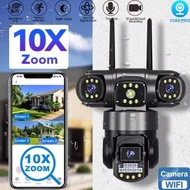 Available V380 Pro CCTV Camera THREE LENS Outdoor IP66 Waterproof