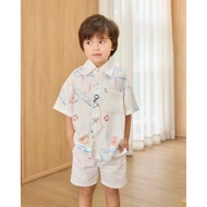 VACAY Indied | Mini Diddy Shirt Summer Cruise Pattern Boys' With Bag /