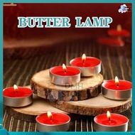 SG Stock Vegan Plant Ghee Tealight Candles 32Pcs Smokeless Prayer Candles for Home & Temple Use
