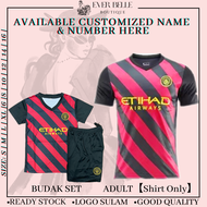 VG2 518/219 Unisex Logo Sulam Baju Jersey Manchester City  Football Team Dewasa/Budak Set | Jersi Bola Sepak Malaysia Family Set( Hot Item 2023 )