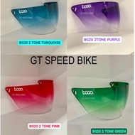 BOGO VISOR 2 TONE FOR HELMET SGV CRUISER/ SGV RIDER 2/ XDOT G118/ LTD VTEC JUNIOR (TURQUOISE/ PURPLE