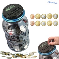 BLUEVELVET Coin Counter Electronic USD EURO GBP Digital Automatic Piggy Bank